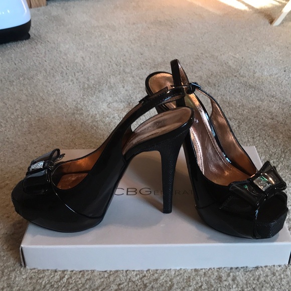 BCBGeneration Black Patent Leather Stilettos - Picture 2 of 6